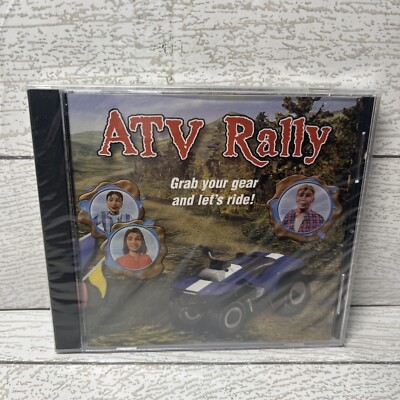 ATV Rally PC Mac Racing Game Factory Sealed Polaris Trail Master Vtg Y2k 2002
