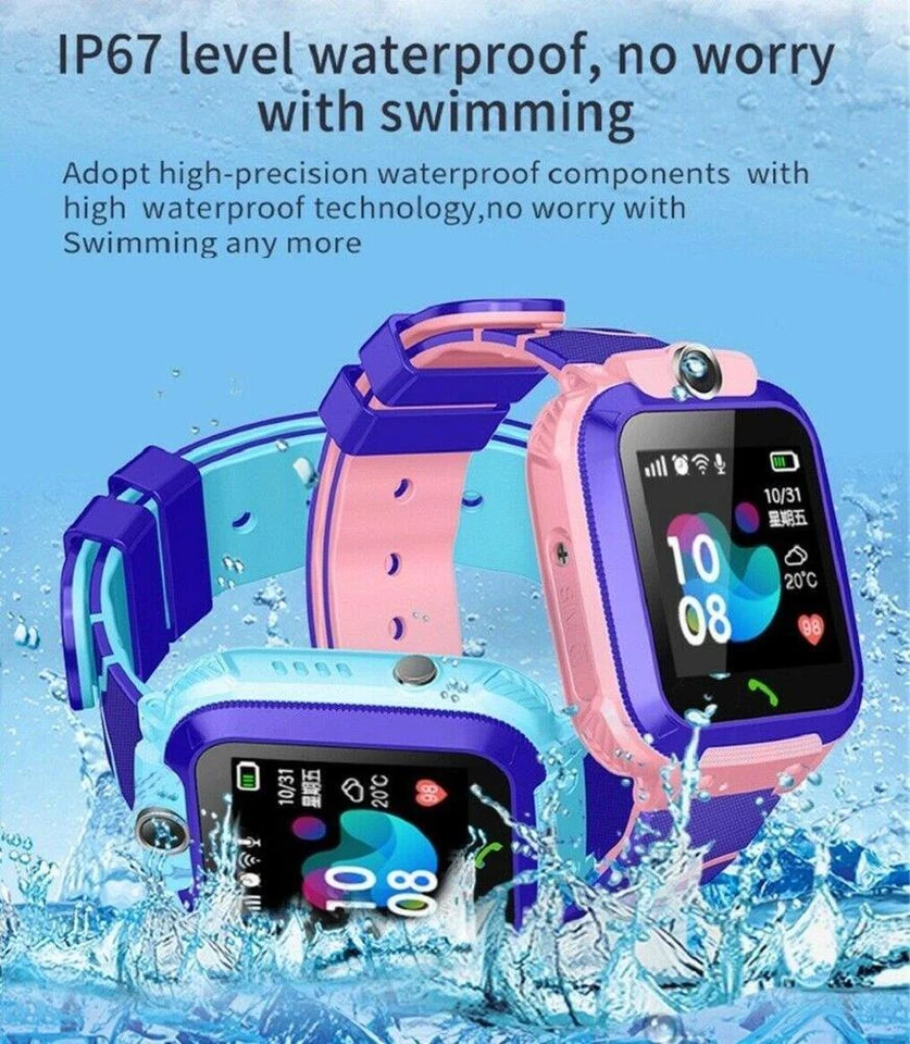Kids Smart Watch 4G SOS SIM LBS Tracker Call Phone Camera Waterproof Smartwatch - Image 2 of 4