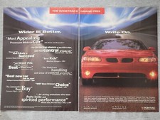 1998 Magazine Advertisement Page Pontiac Grand Prix Widetrack Gm Car Print Ad