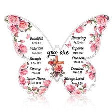 Butterfly Gifts for Women Christian Gifts for Women Faith Birthday Inspiratio...
