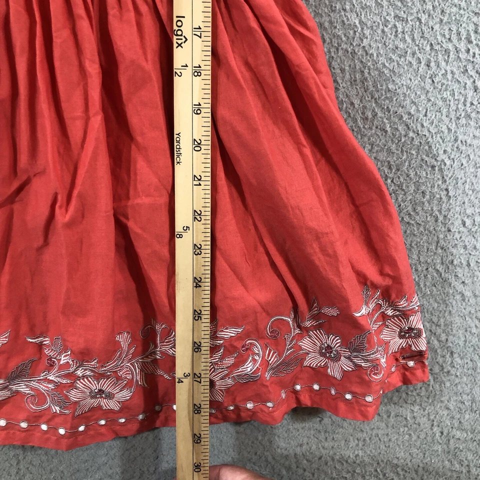 Детское платье куклы American Girl 12 персиковая вышивка лето - Изображение 4 из 4