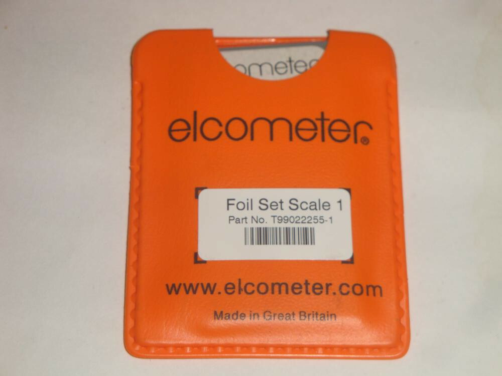 Elcometer 456 Calibration Foil Set Scale 1 (T99022255-1) (0.91 to 38.54