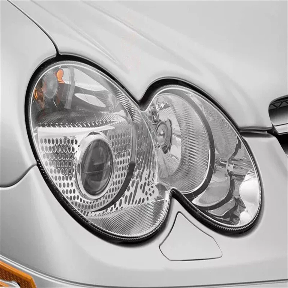 2x Front Headlight Lens Cover for 2003-2008 Mercedes-Benz W230 SL500 SL600 LH+RH Foto 4 de 4