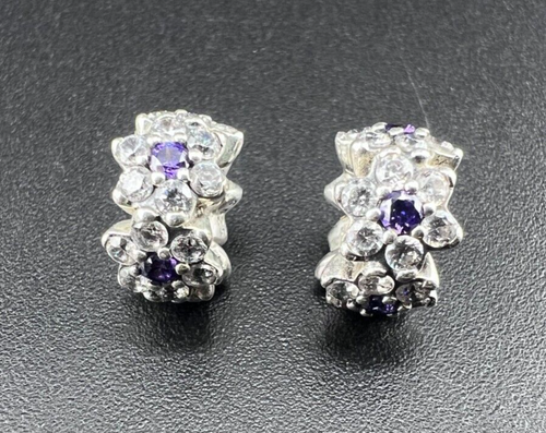 PANDORA ALE STERLING SILVER 925 FORGET ME NOT SPACER CHARMS LOT SET 791834ACZ
