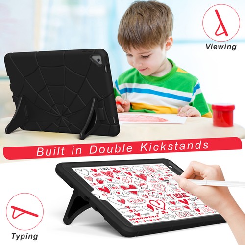 Kids Shockproof Stand Case Cover For iPad 7th 8th 9th Generation Back to School - Picture 21 of 55