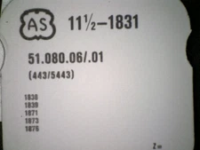 A. Schild 1831 Setting Lever and Screw