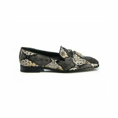 SCARPE FRAU DONNA MOCASSINI ANIMALIER IN PELLE 9481 STAMPA EFFETTO SERPENTE  | eBay