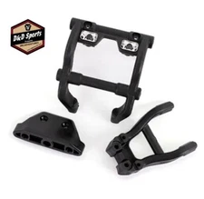 Traxxas 6777X Wheelie Bar Mounts/ Rear Skidplate for Light Kit: 4WD Stampede