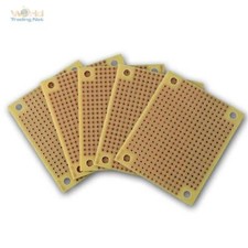 Mini Lötplatine 5er Pack, 60x49mm, Lochraster Platine, Punktrasterplatine Kupfer