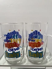 Diet Pepsi vintage retro drinking glasses (2)