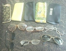 Vintage Sunglasses Cases and Glasses Mixed Lot Wilkie Use / Parts