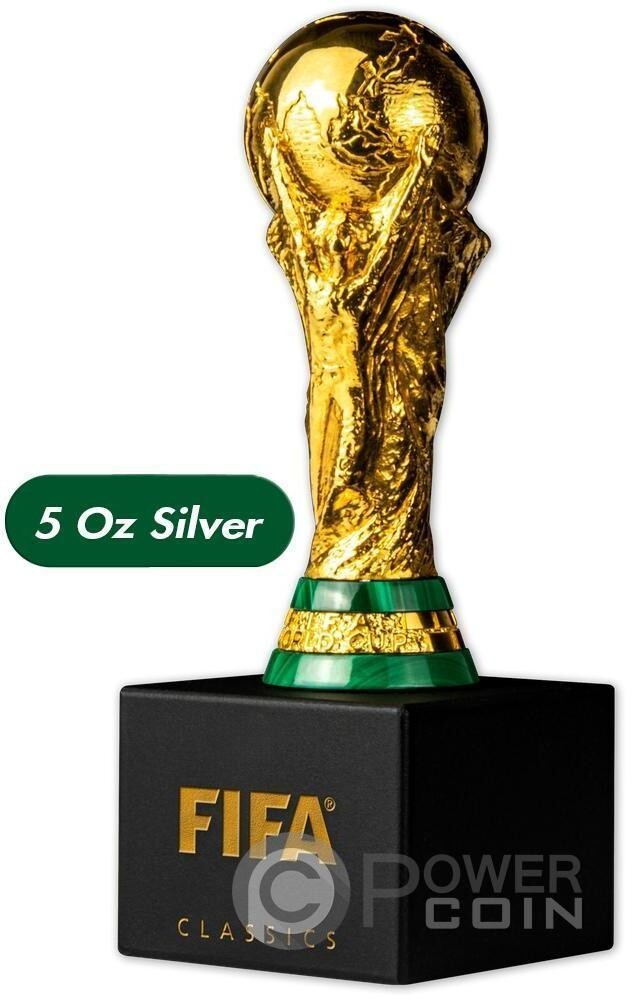 ワールドカップ・トロフィー」（World Cup Trophy） TROPHY FIFA World Cup 5 Oz Gold Plated Silver Trophy 2024 | eBay