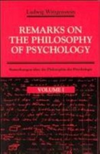 REMARKS ON THE PHILOSOPHY OF PSYCHOLOGY, VOLUME 1 By Ludwig