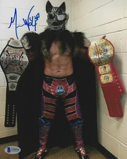Mr Mecha Wolf 450 Signed 8x10 Photo BAS Beckett COA WWC WWE NXT Picture Auto'd 0