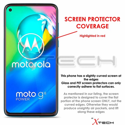 2x 100% Genuine TEMPERED GLASS Screen Protector Cover for Motorola Moto G8 Power - Picture 2 of 6