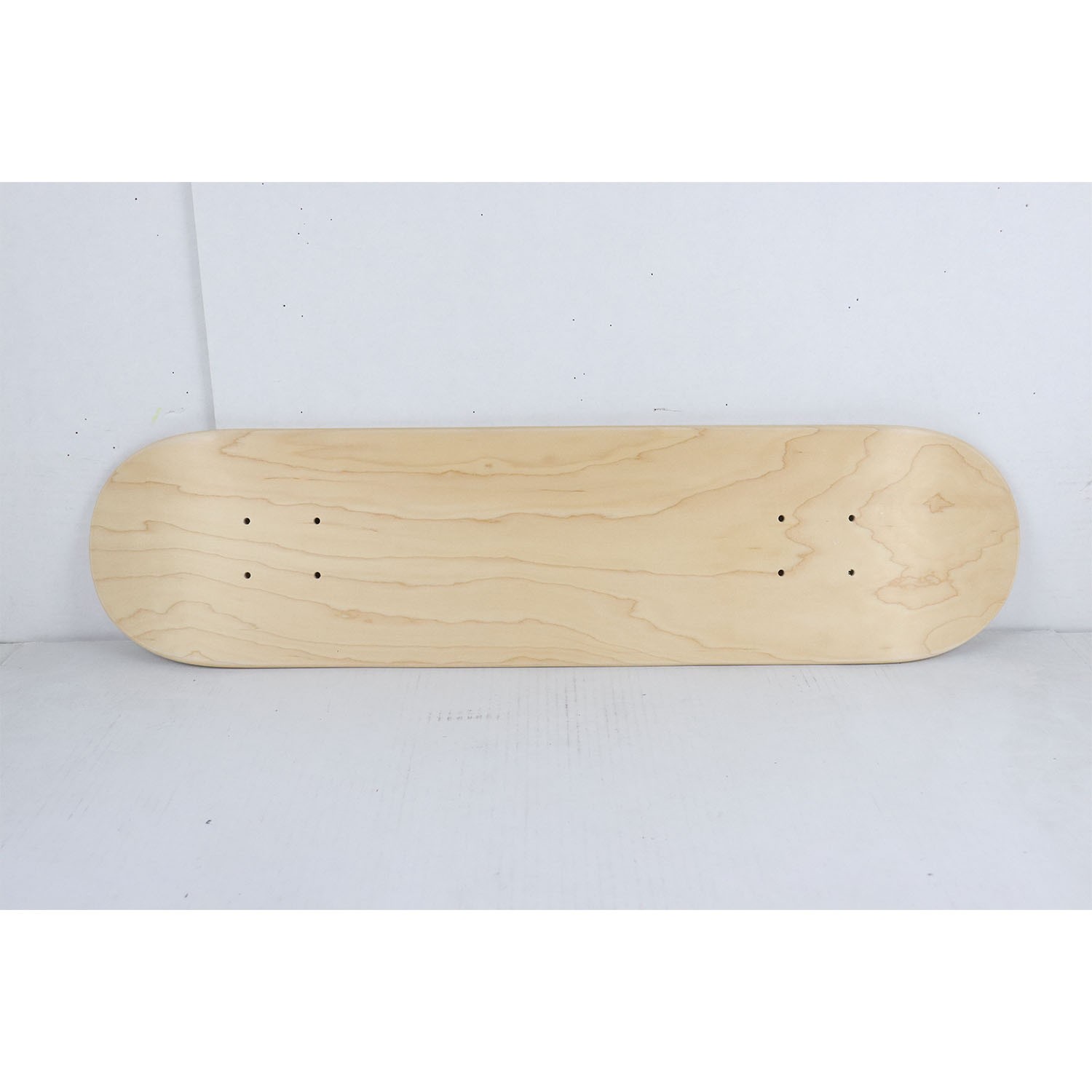 Scratched Moose Blank Skateboard Deck Natural 7.25"