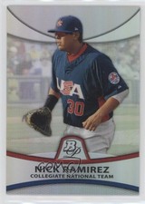 2010 Bowman Platinum Prospects Thin Stock Refractor /999 Nick Ramirez #PP45 9fz