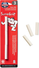 Sumogrip Mechanical Pencil Eraser Refills - 3 Pack, White
