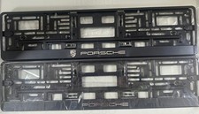 2 x Kennzeichenhalter Porsche 3D-Aufschrift 2 x Kennzeichenhalter Porsche 3D-Aufschrift