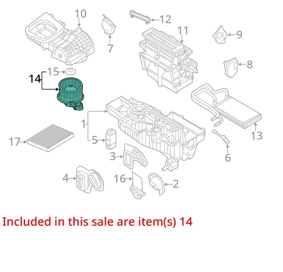 Ford Taurus 2008 (sedán calefacción aire acondicionado soplador motor fabricante de equipos originales 120 k millas - LKQ296171822 Foto 4 de 4