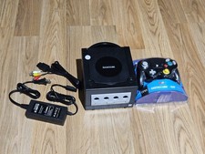 Nintendo Gamecube Console Bundle DOL-001 GC 1 NEW CONTROLLER W/ ALL CORDS 