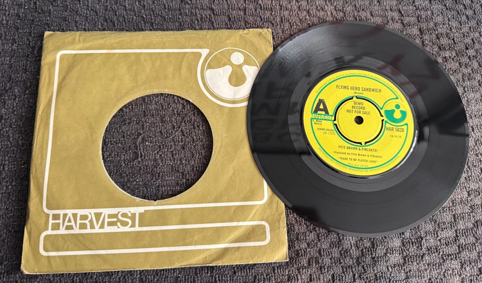 PETE BROWN & PIBLOKTO! Flying Hero Sandwich UK 1ST PRESS HARVEST DEMO NM!!
Opens in a new window or