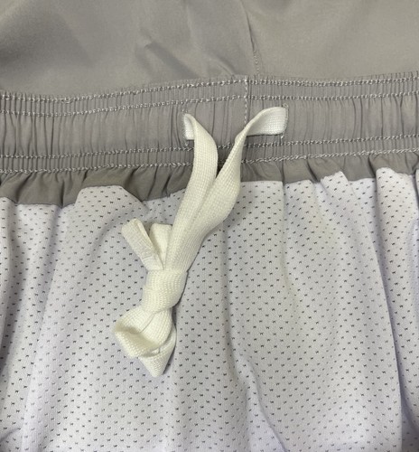 SUSCLUDE Men's Drawstring Light Gray Running Shorts Pockets Mens Sz X-Large New - Picture 12 of 13