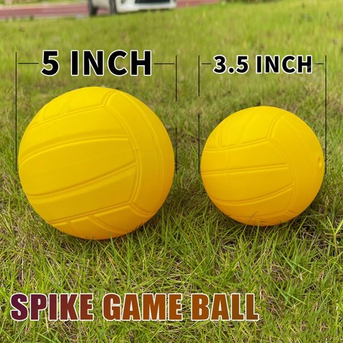 Soft PVC Volleyball Replacement Balls 2PCS for Lawn and Beach Roundnet Sports - Picture 3 of 16