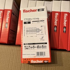FISCHER FTR M8 x 110mm hdg Galvanised Threaded Rods, 10 Pack -  x 20 box’s