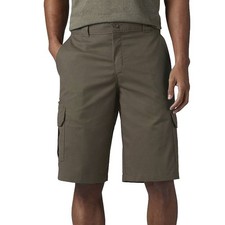 Dickies mens Flex 13-inch Relaxed Fit Cargo Shorts, Mushroom, 38 US
