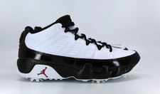 Nike Air Jordan 9 G UK 7 Golf White True Red Black FJ5934-100