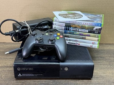 Microsoft Xbox 360 E 4GB Console Bundle (8 Hit Games, 1 Controller) TESTED