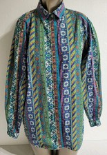 Vintage Lizwear Blouse Women's Size M Long Sleeve Button Down Shirt Liz Wear