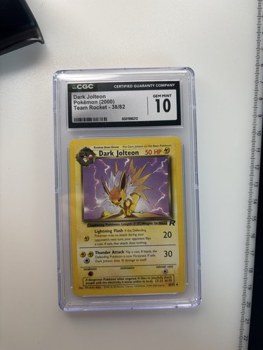 Dark Jolteon (Unlimited) graded CGC 10 for sale on eBay