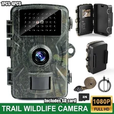 Wildlife Hunting Trail Camera 1080P Full HD Night Vision Motion Waterproof Cam