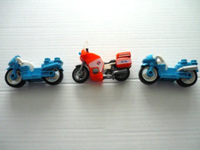 LEGO DUPLO MOTORRAD weiß blau Polizeimotorrad -Notfall-ED 02