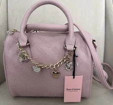JUICY COUTURE " Not Your Babe" Satchel Crossbody Bag With Chain Of Charms NWT 99