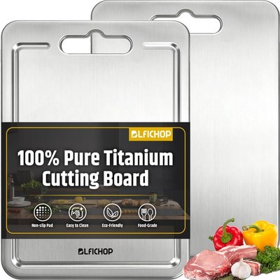 Titanium Cutting Boards Juice Groove Non-Toxic Double-Sided Kitchen Cutting Boar