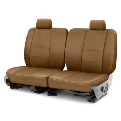 For Ford Crown Victoria 98-02 Polycotton Drill 1st Row Tan Custom Seat Covers