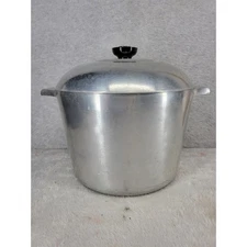 Vintage Wagner Ware Sidney O Magnalite 4738-P Stock Pot with Lid USA