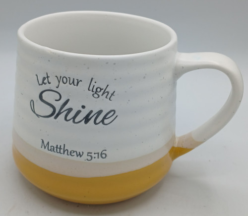 Seeds & Sunshine Coffee Mug Let Your Light Shine Matthew 5:16 Christian 17 oz