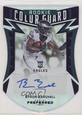 2016 Panini Preferred Rookie Color Guard Purple 14/25 Byron Marshall Auto kx2