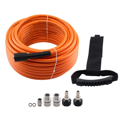 #ad 100FT Pressure Washer Hose 5800PSI M22 14mm to 3 8quot; Coupler Super Flexible $55.27