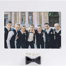 NWOT: The Guys Sentiment Frame Pearhead with Black Bow Tie