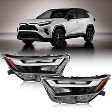 Headlights Assembly 2022-2024 Toyota RAV4 LE/XLE Halogen Turn Signal Left Right