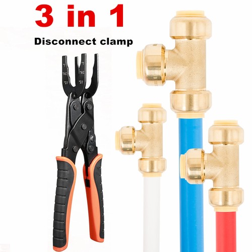 3 IN 1 Disconnect Tong Tool for Push to Connect Fittings Removal Tool 1/2”3/4”1”