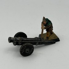 Citadel Warhammer Empire Bretonnian Cannon Crewman Crew Godfrey - 1980s Metal