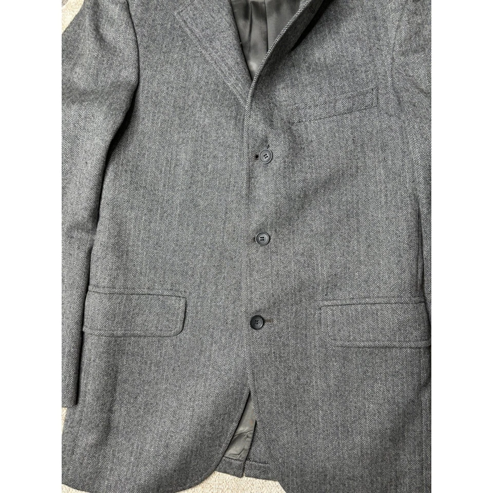 J.S. A. Bank Pure Wool Herringbone Blazer Sport Coat Menswear - Image 4 of 4