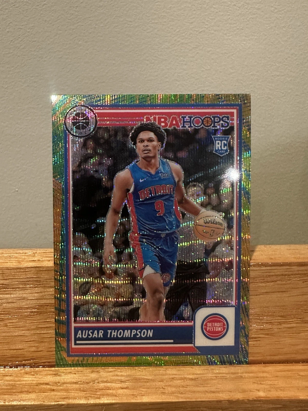 2023-24 NBA Hoops Premium Stock Ausar Thompson #100 Multi Wave Prizm RC Case Hit