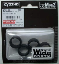Kyosho Mini Z Semi Wide Tire Set 50º Part #MZW25-50